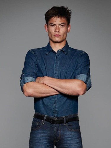 Męska koszula jeansowa B&C Denim SMD85 (n)