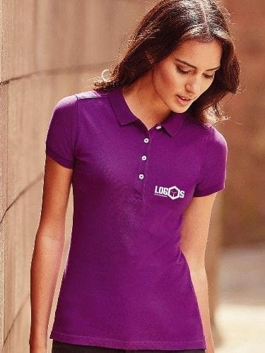 Damska koszulka polo fit dopasowana Russell  Stretch