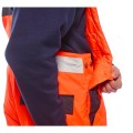 Dwukolorowe ocieplane ogrodniczki ostrzegawcze Portwest 