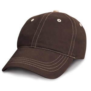 Czapka z daszkiem Result Plush Contrast Stitch (n)