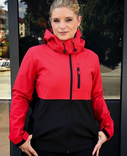 Damski Softshell z kapturem SG Contrast (n)