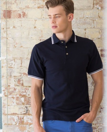 Męska koszulka Henbury Collar And Cuff Polo (n)